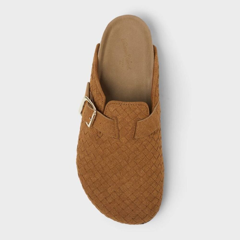 Women's Riley Woven Clogs - Universal Thread Brown 5.5 - Picture 3 of 4